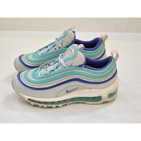 Nike Air Max 97 6Y Aura Sapphire Aurora Shoes CT1965-400 - Picture 1 of 8